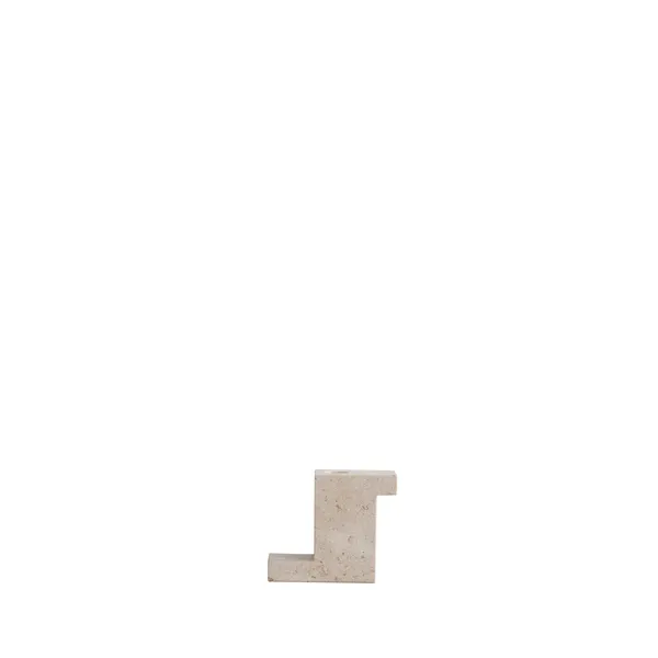 Brick ljusstake kalksten 10,5x12,5 cm, Kalksten