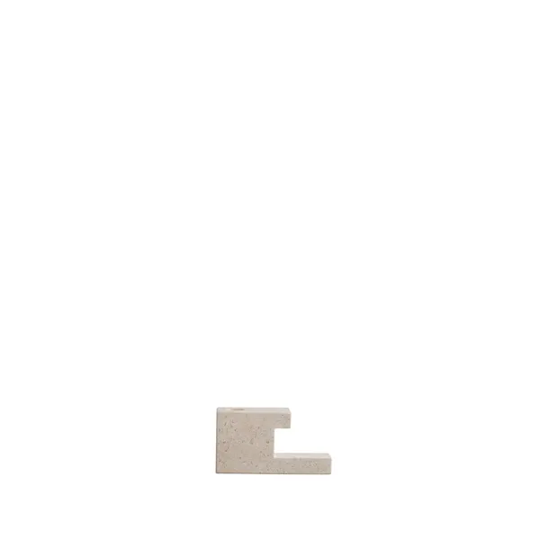 Brick ljusstake kalksten 7,5x14 cm, Kalksten