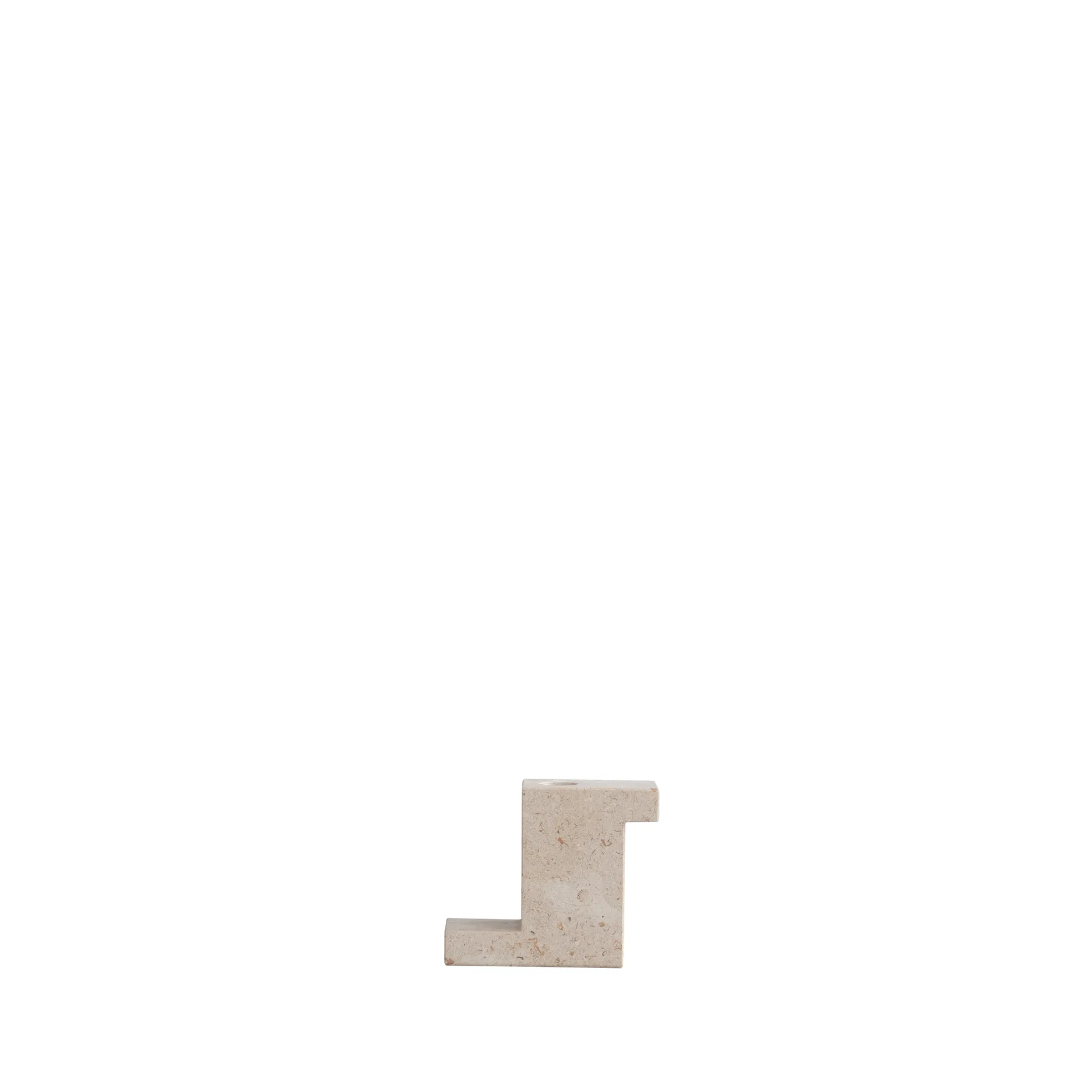 101 Copenhagen Brick lysestage kalksten 10,5x12,5 cm Kalksten