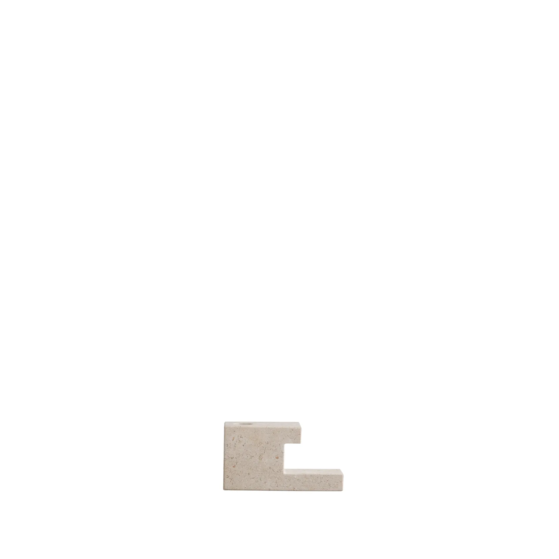 101 Copenhagen Brick lysestage kalksten 7,5x14 cm Kalksten