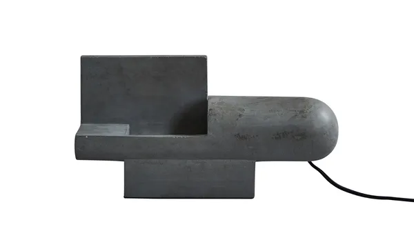 Brutalist bordslampa