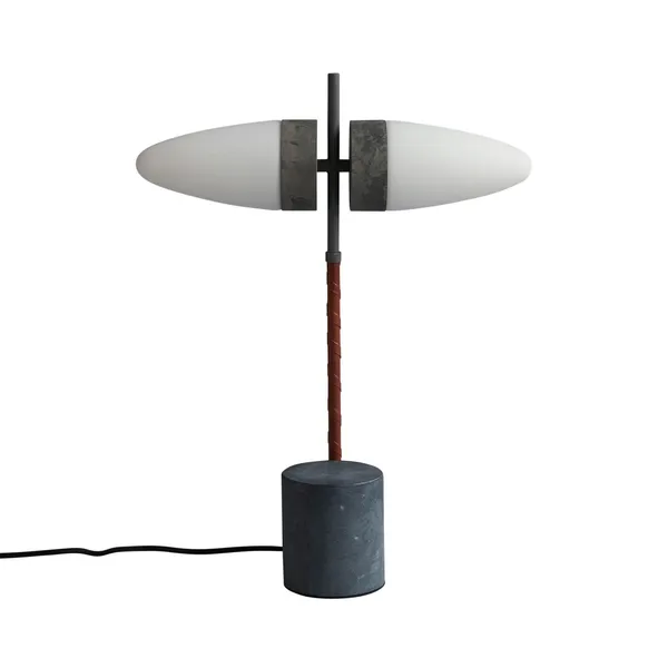Bull bordslampa 50 cm, Oxiderad