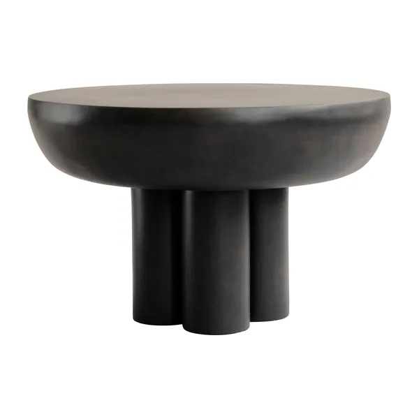 Crown sidobord low Ø65 cm, Coffee
