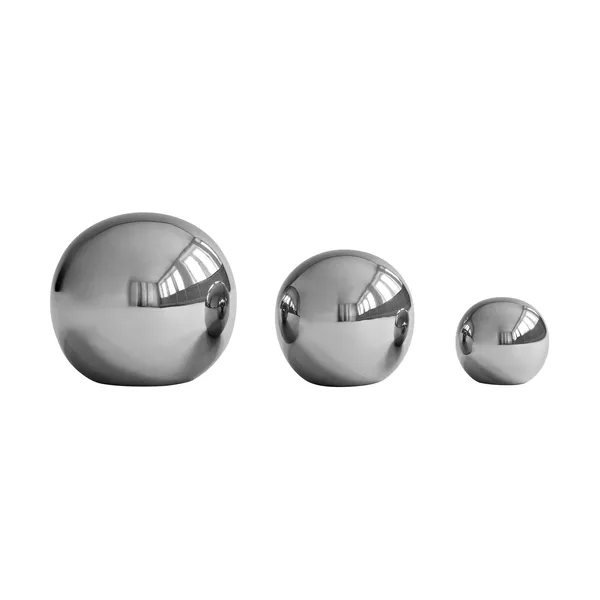 Gallery Balls dekoration 3 delar, Chrome