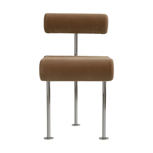 Hiro dining chair, Stainless steel-desert
