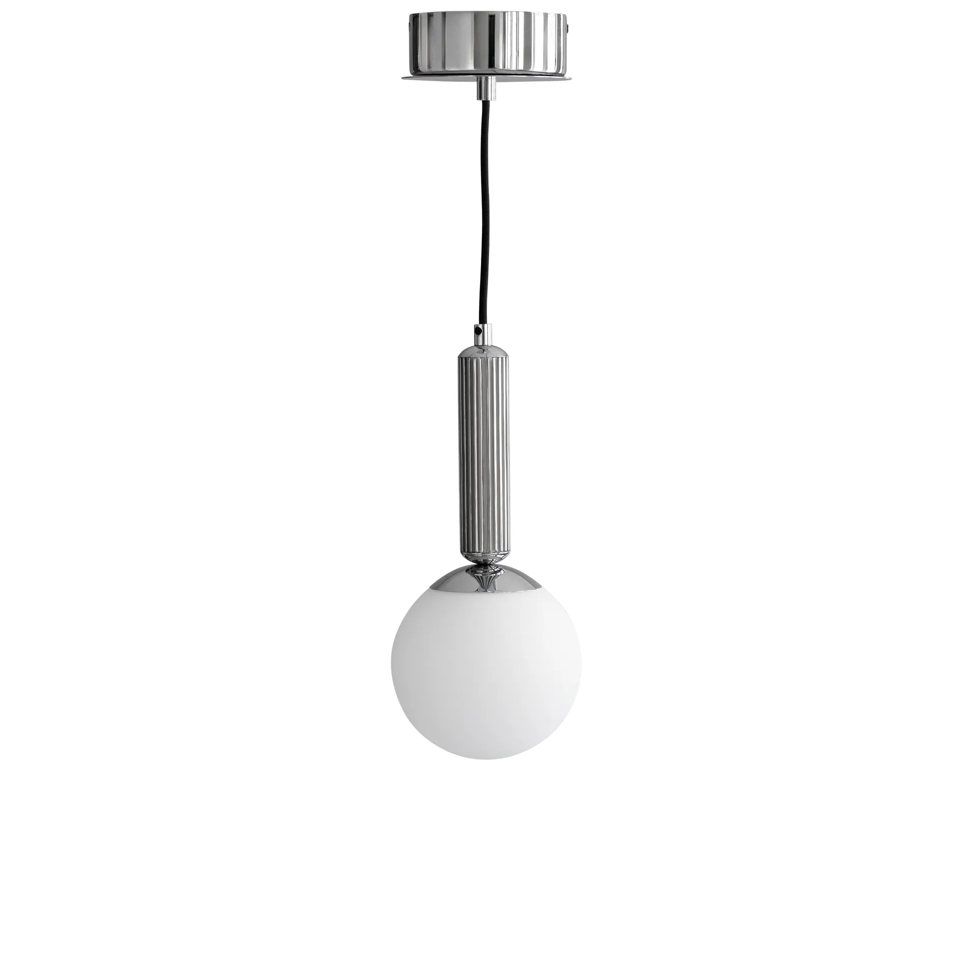 No.2 Hængelampe, krom, glas, E14, dæmpbar - 101 Copenhagen - Stue - Design - Aluminium - Med skærm