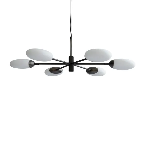 Salon Chandelier takkrona, Opaque