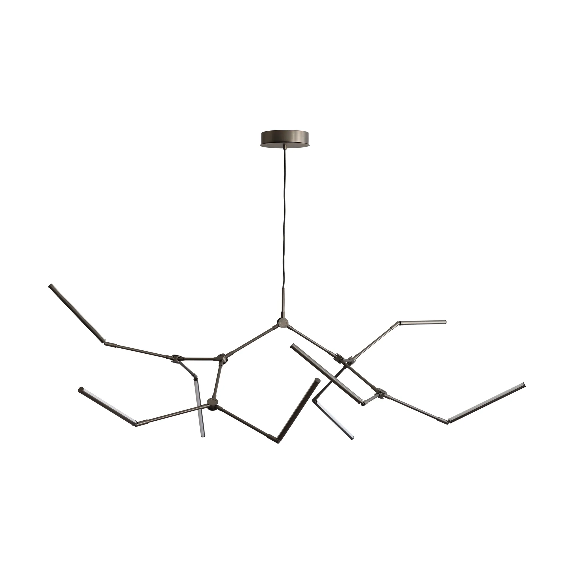 Stick LED-hængelampe, bronze, 196 cm, 8 lyskilder - 101 Copenhagen - Stue - Design - Aluminium - Med flere lyskilder
