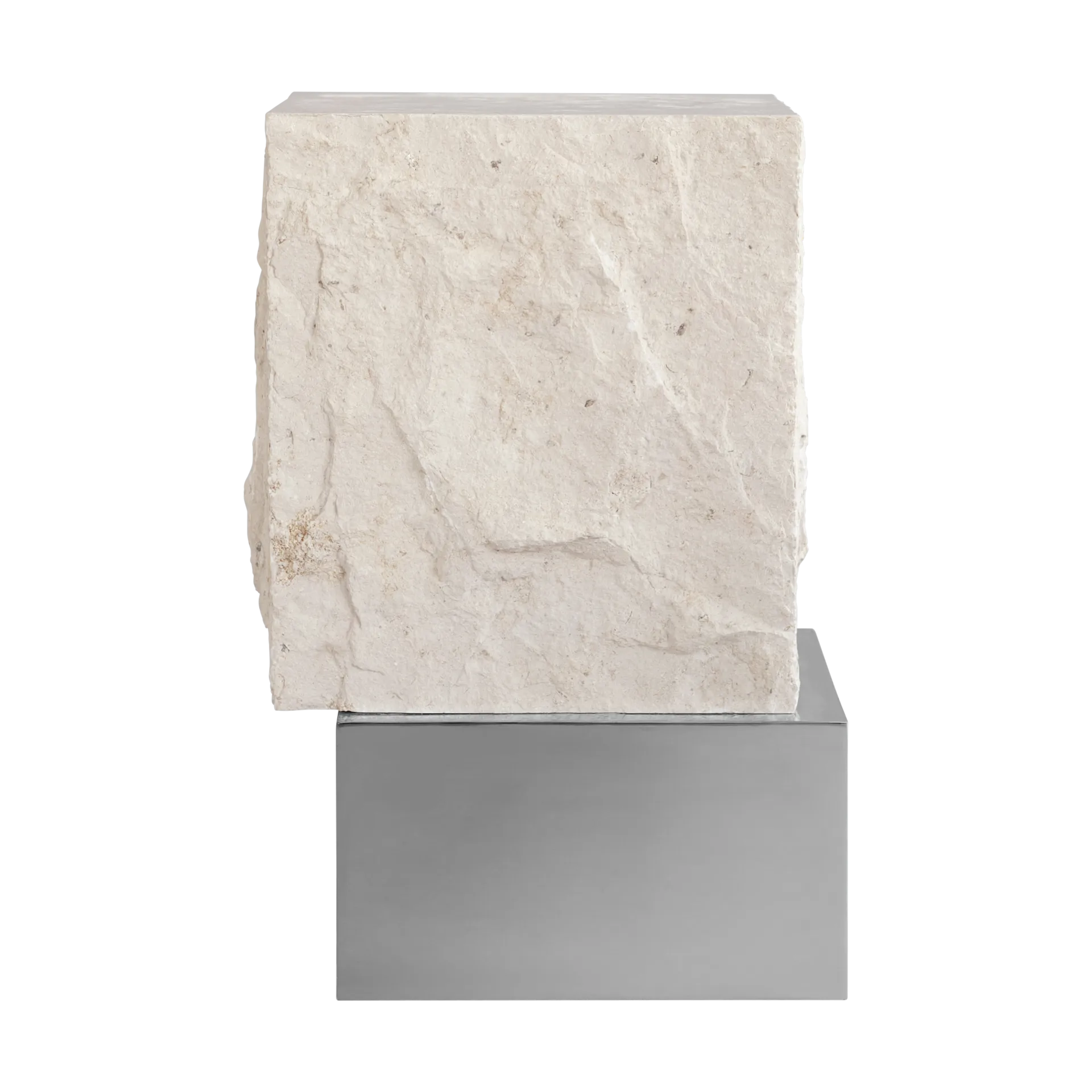 101 Copenhagen Temple sidobord tall 50x33 cm Chrome-limestone