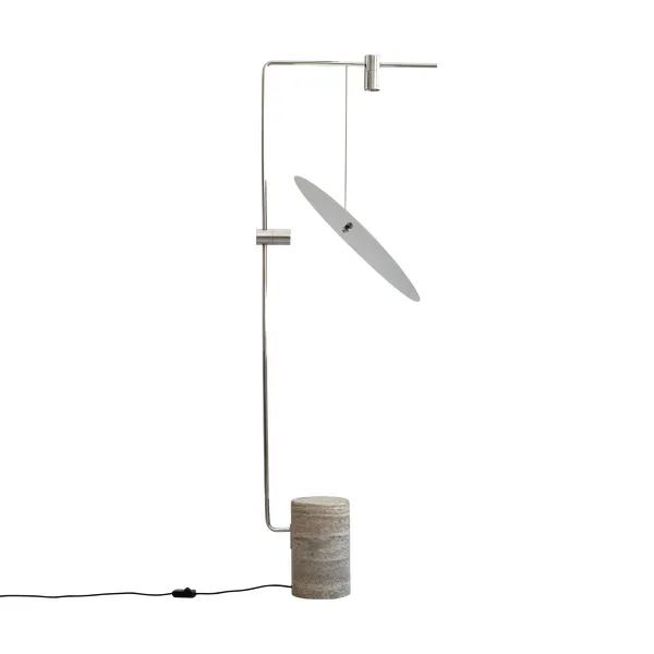 The Moon golvlampa, Chrome
