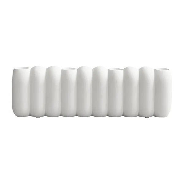 Tube ljusstake Bone white, 11x35 cm