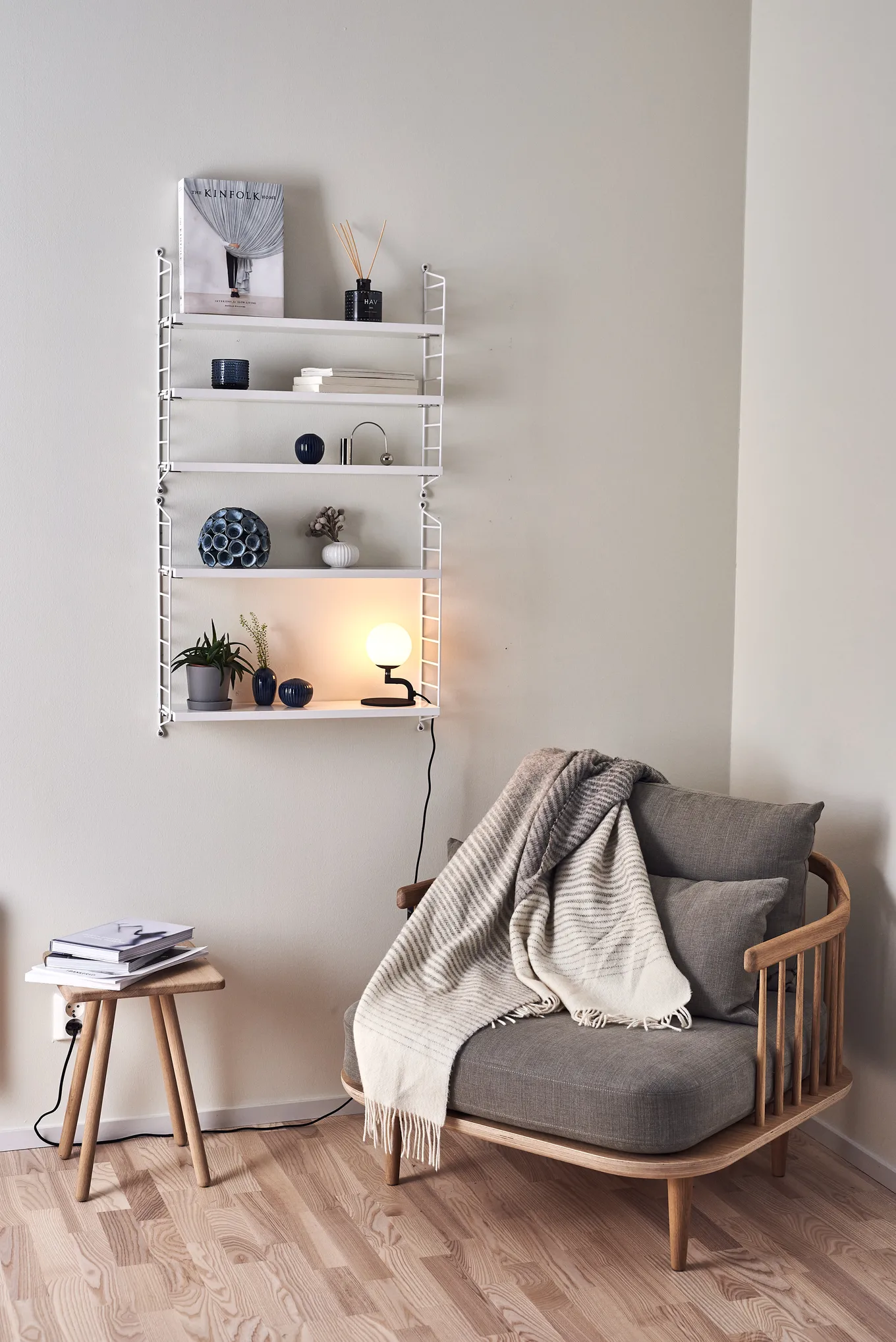 String Shelf Pocket white from String - NordicNest.com