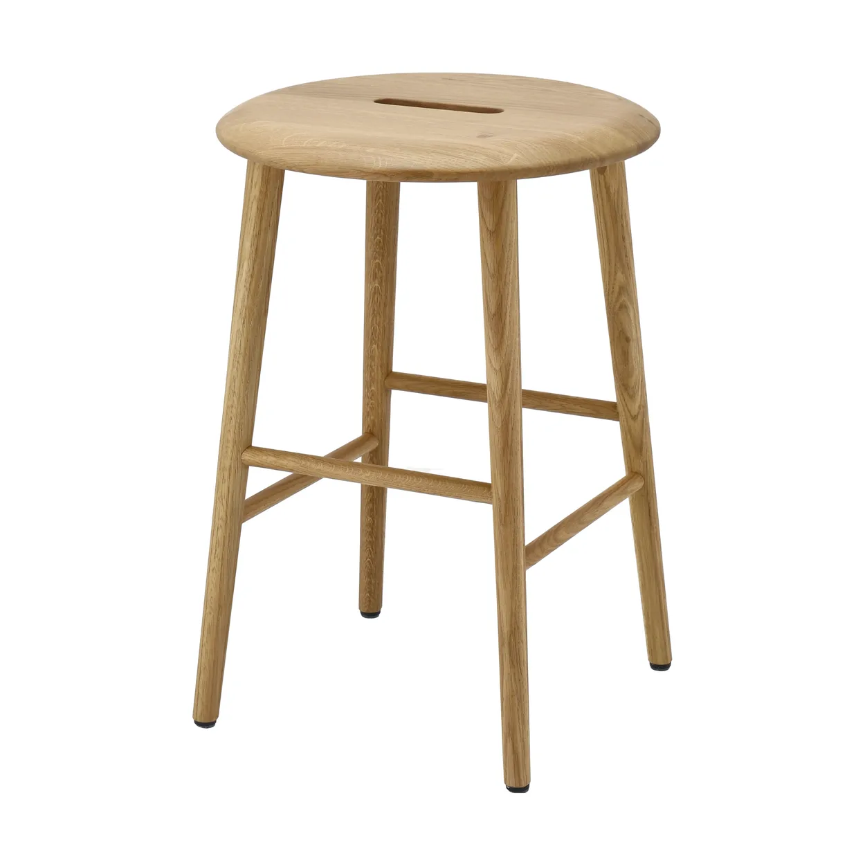 Norrabo Hocker 53 cm, natur lackierte Eiche