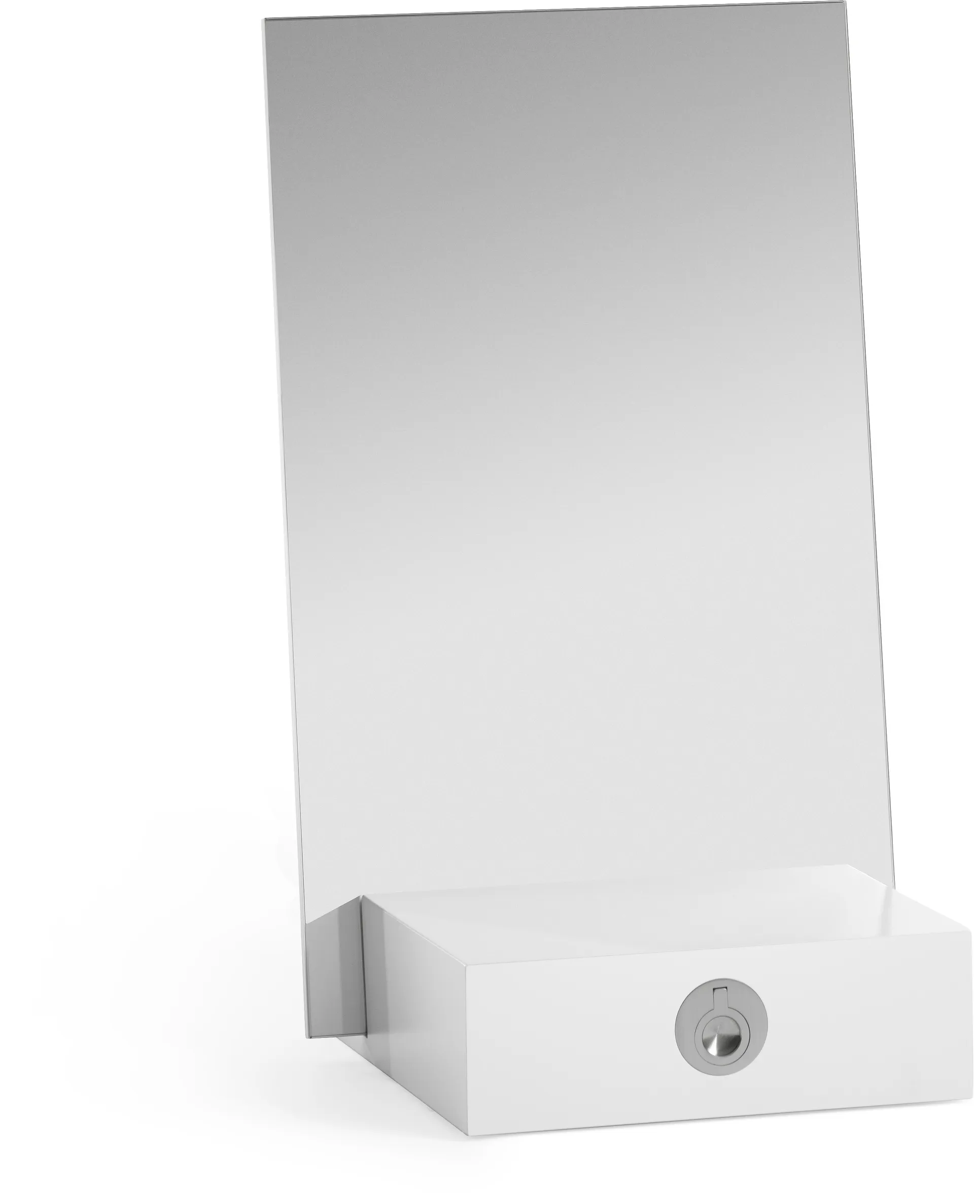 A2 Miroir de table avec rangement Me Blanc, cm