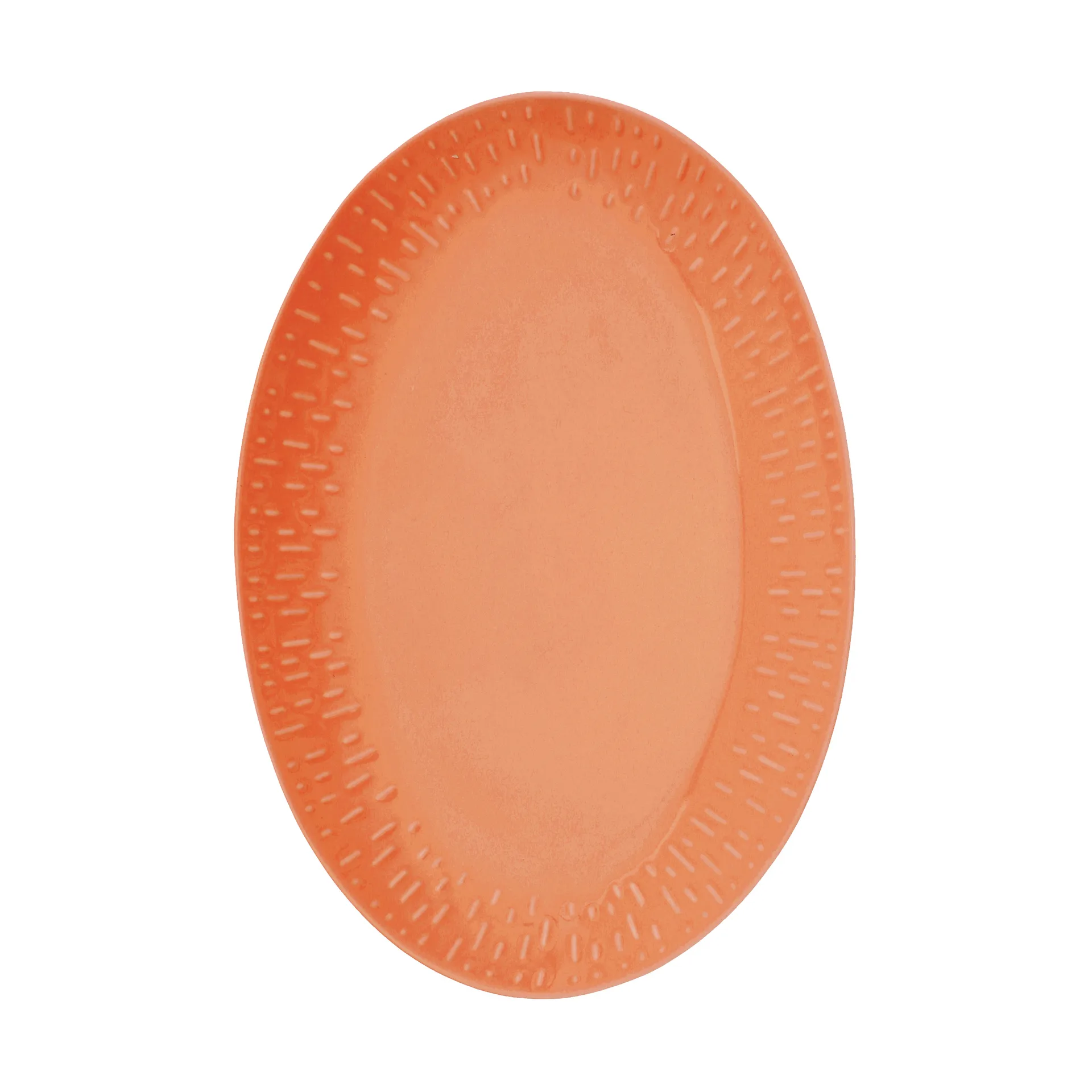 Aida Confetti ovalt fat Apricot, 25,5x36 cm