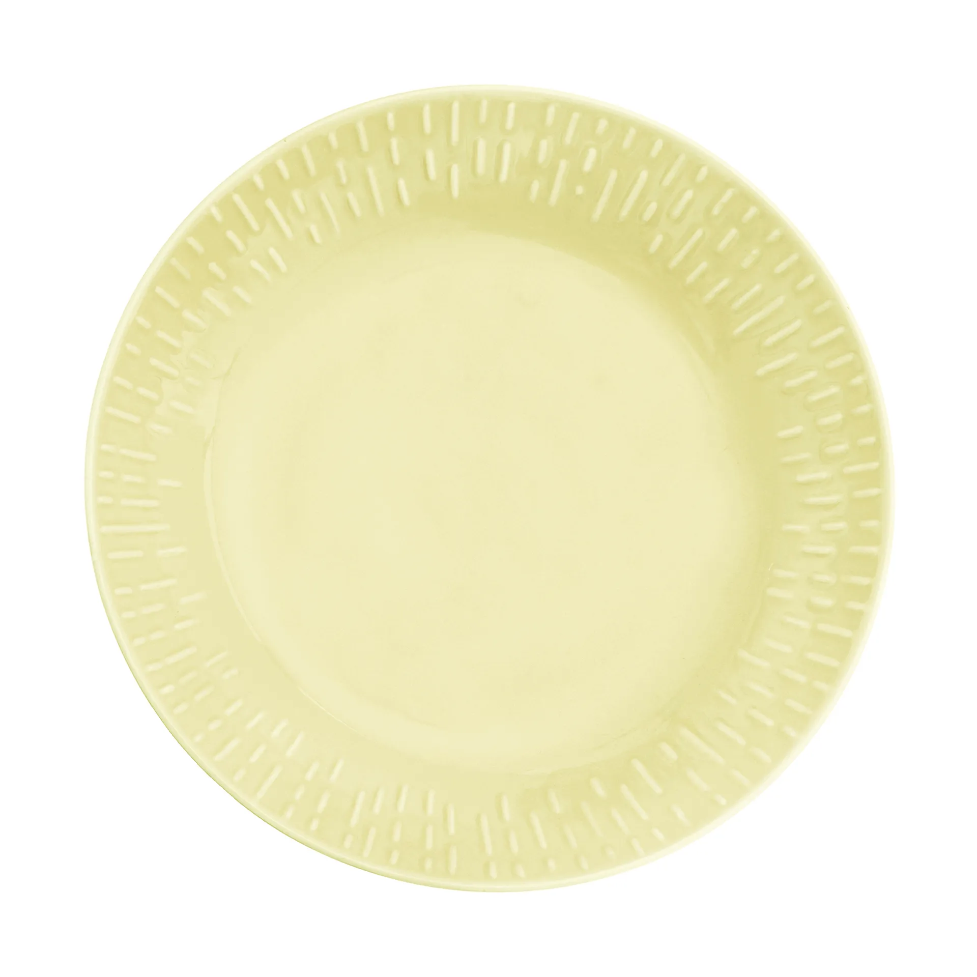 Aida - Confetti - Pastatallerken m/relief porcelæn 23 cm Lemon