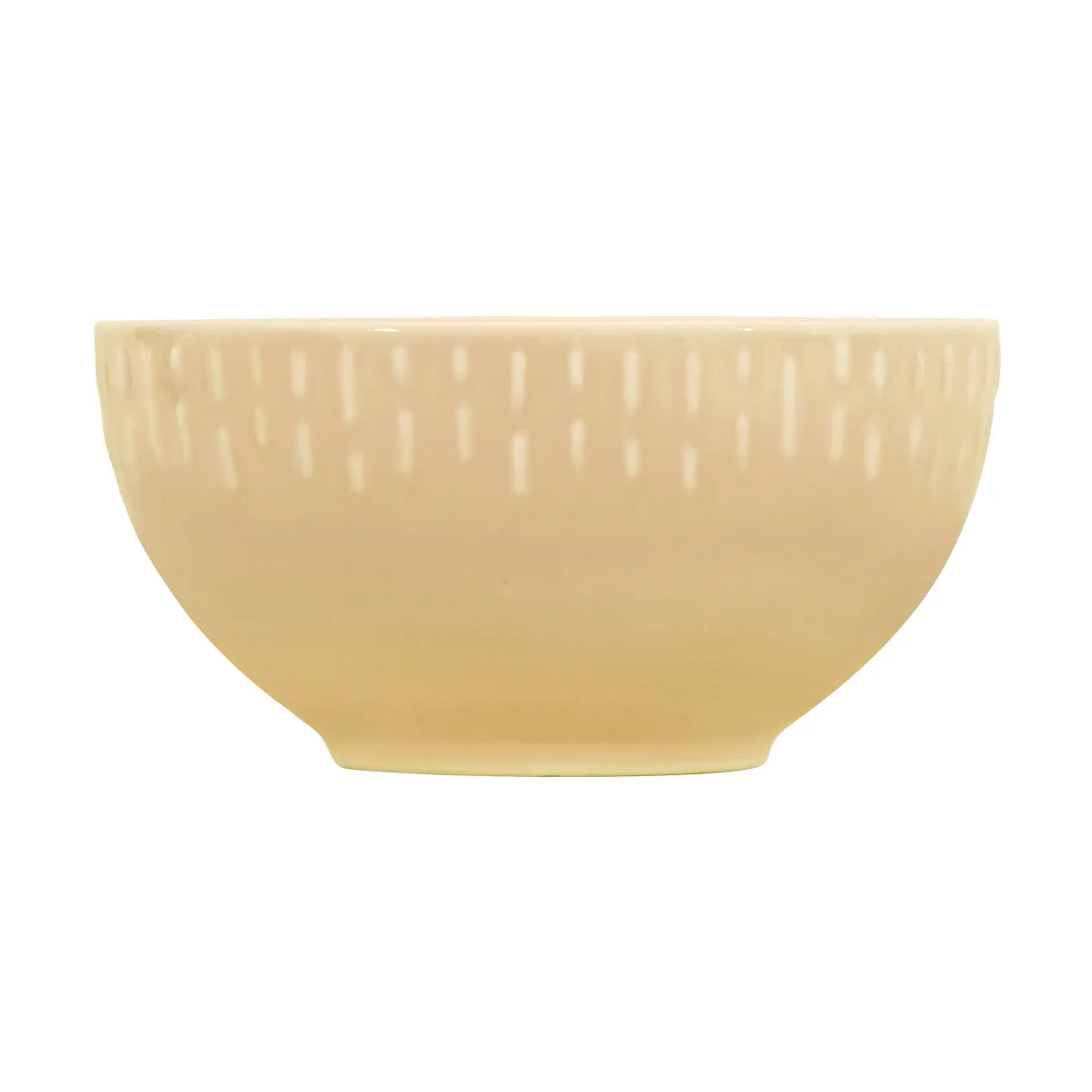 Aida - Confetti - Skål m/relief porcelæn Ø14 cm Sennep gul