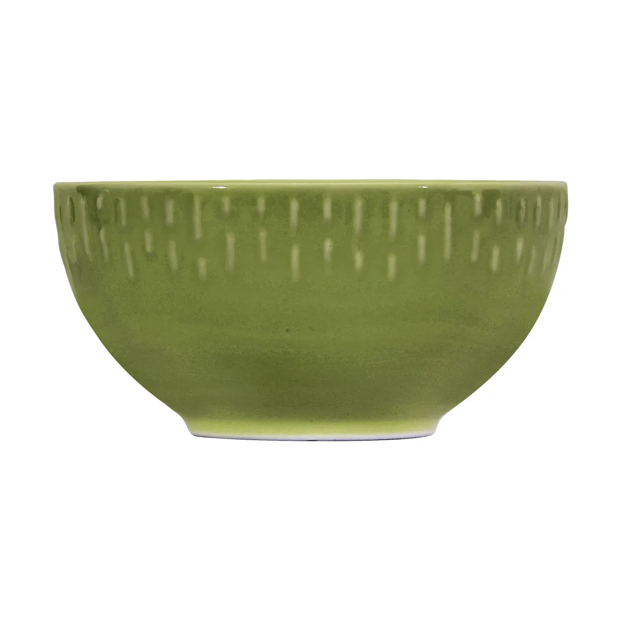 Aida - Confetti - Skål m/relief porcelæn Ø14 cm Oliven