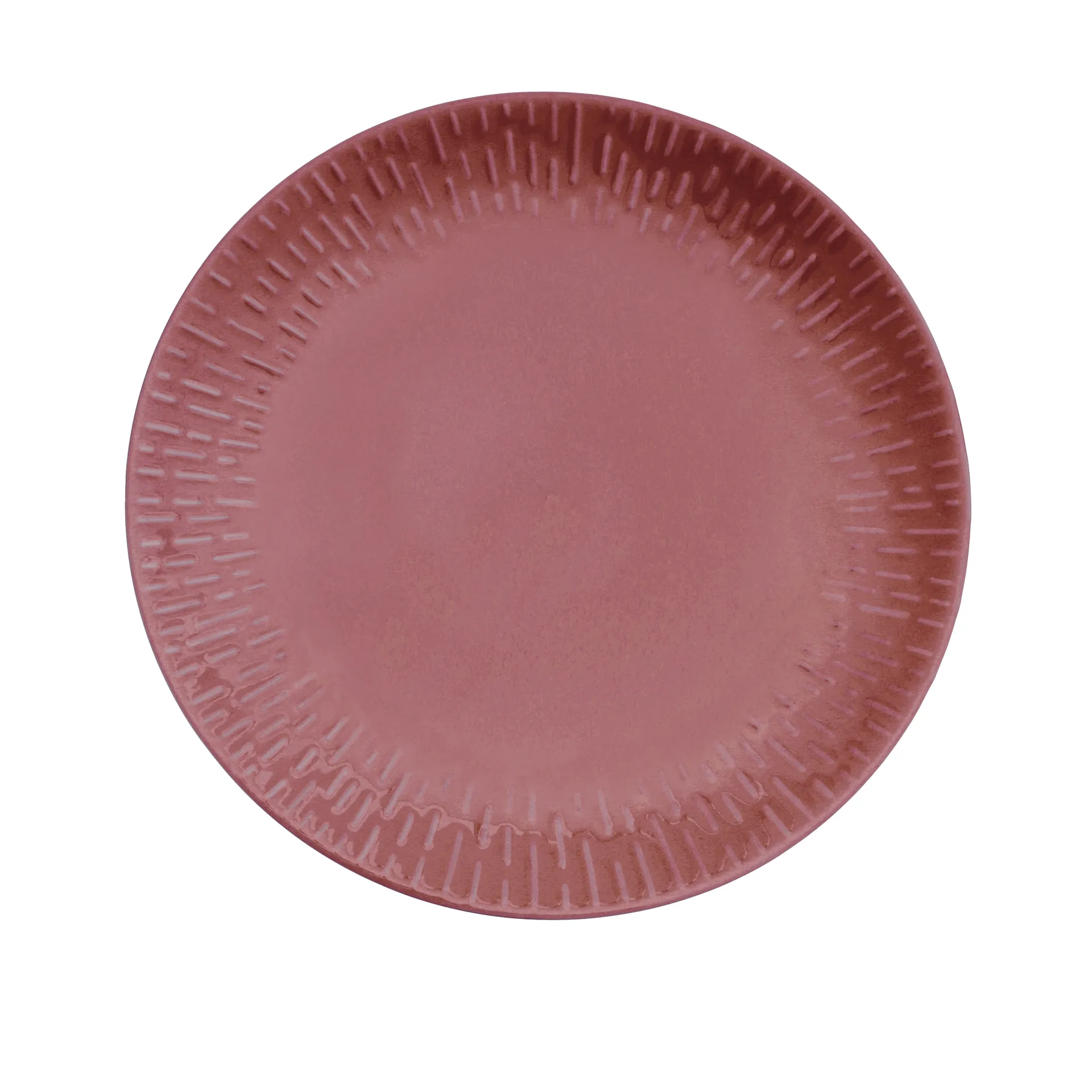 Aida - Confetti - Middagstallerken m/relief porcelæn 27,5 cm Bordeaux