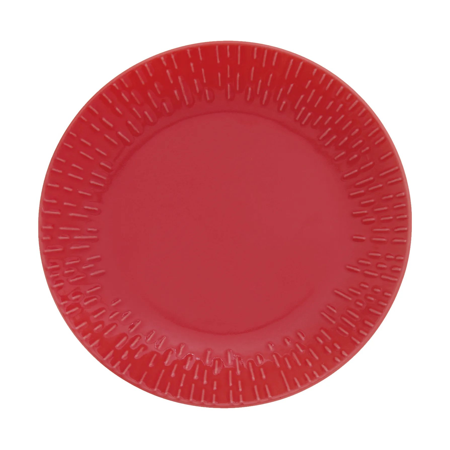 Aida - Confetti - Desserttallerken m/relief porcelæn 21 cm Chili
