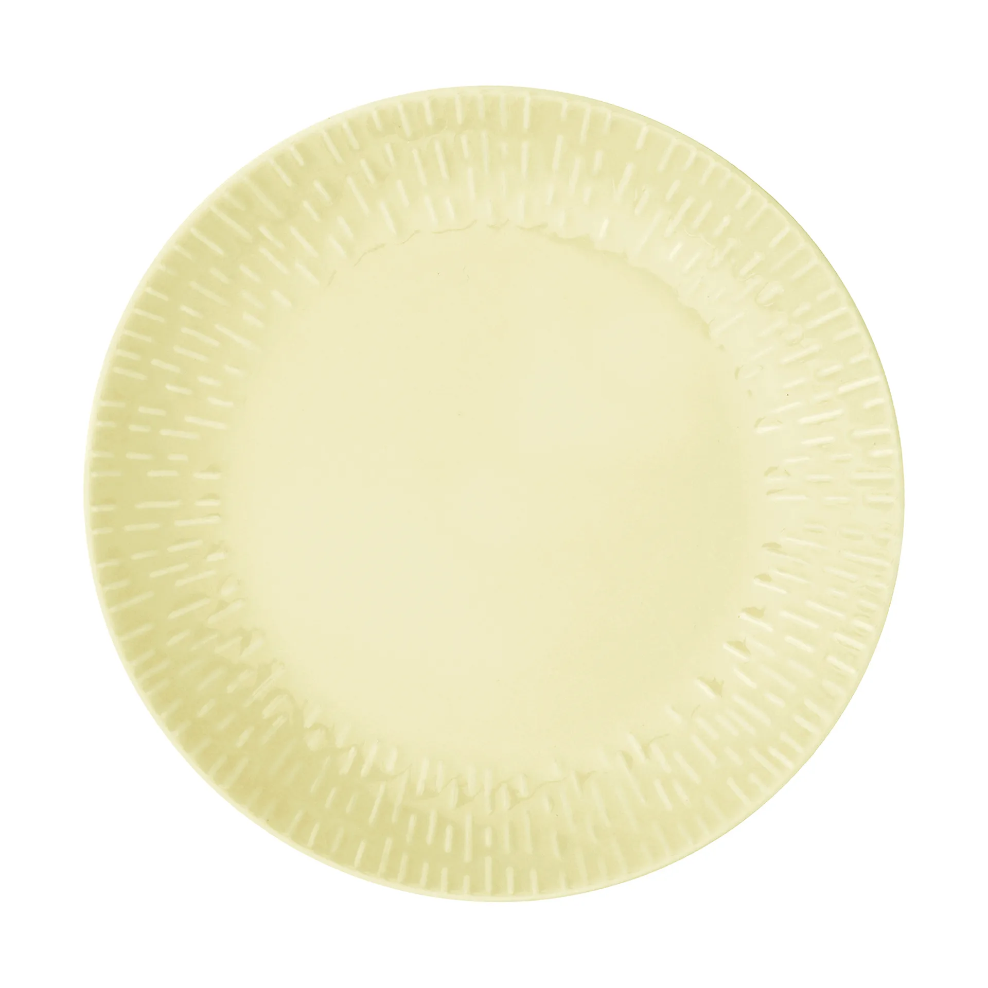 Aida - Confetti - Frokosttallerken m/relief porcelæn 24 cm Lemon