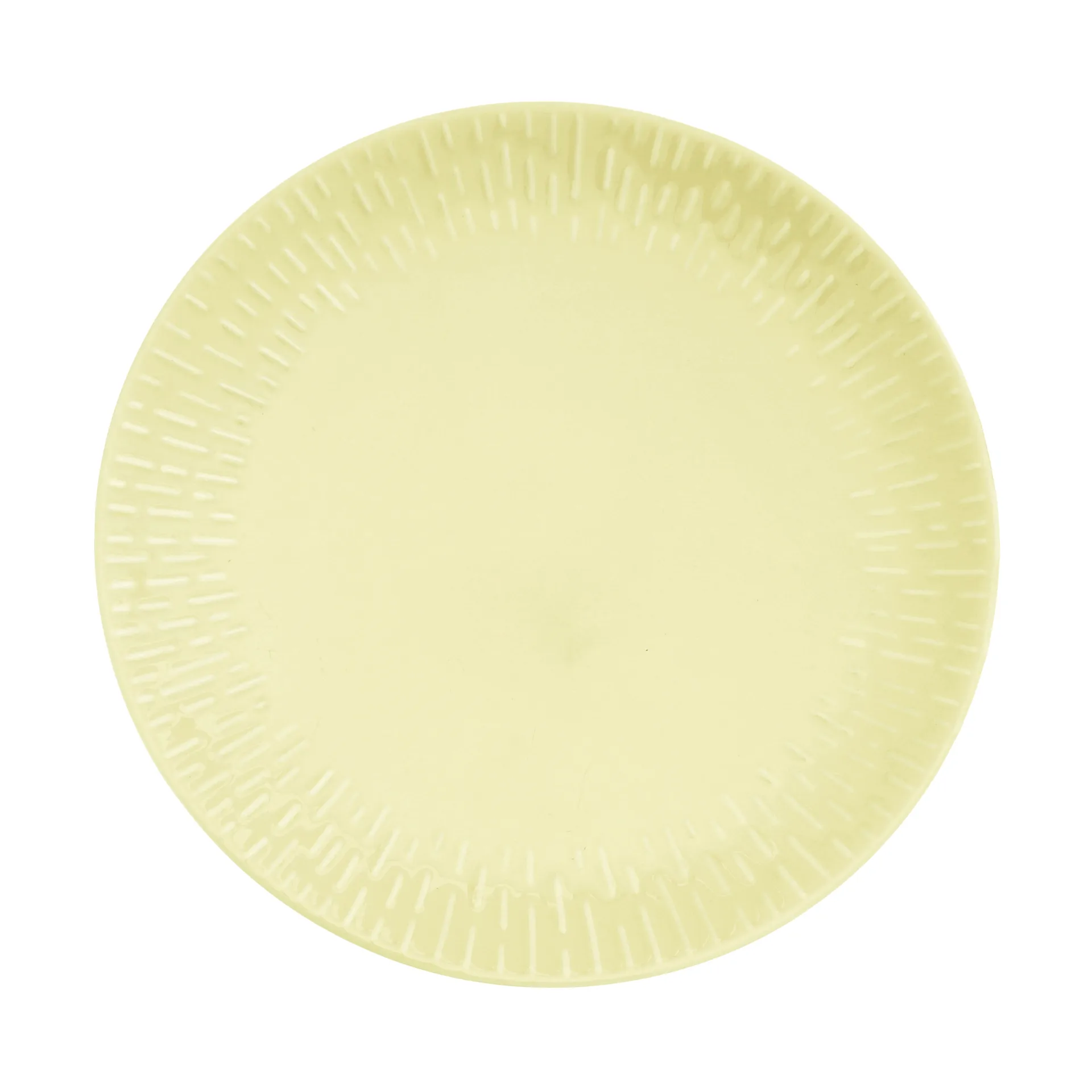 Aida - Confetti - Middagstallerken m/relief porcelæn 27,5 cm Lemon
