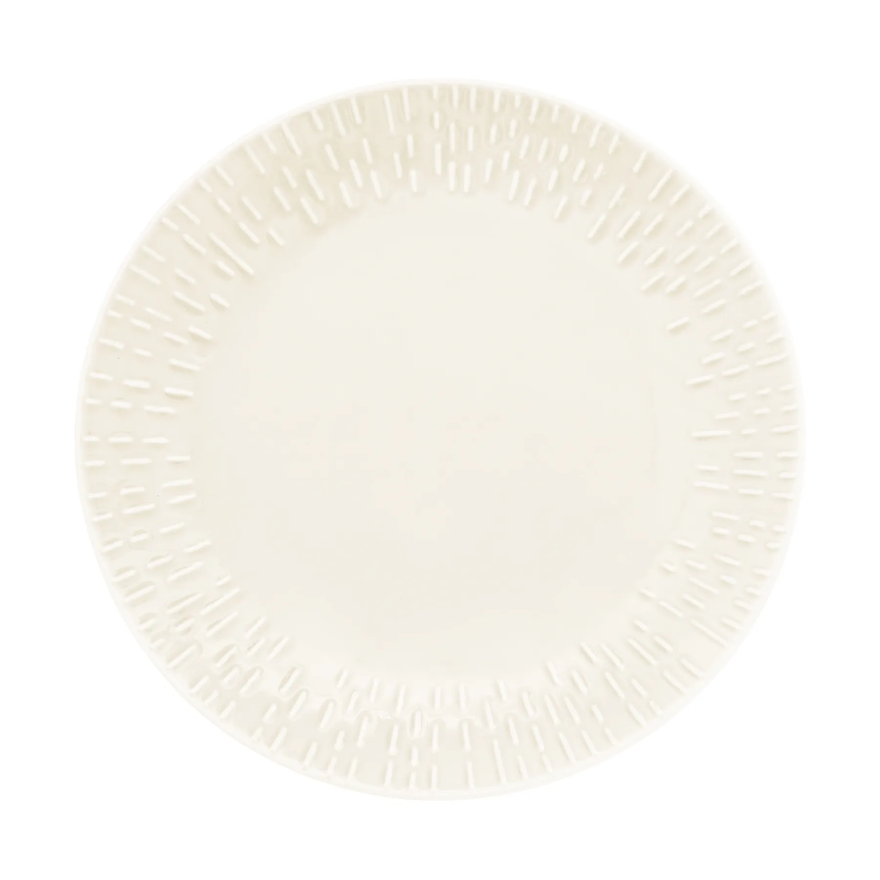 Aida - Confetti - Desserttallerken m/relief porcelæn 21 cm. Vanilla