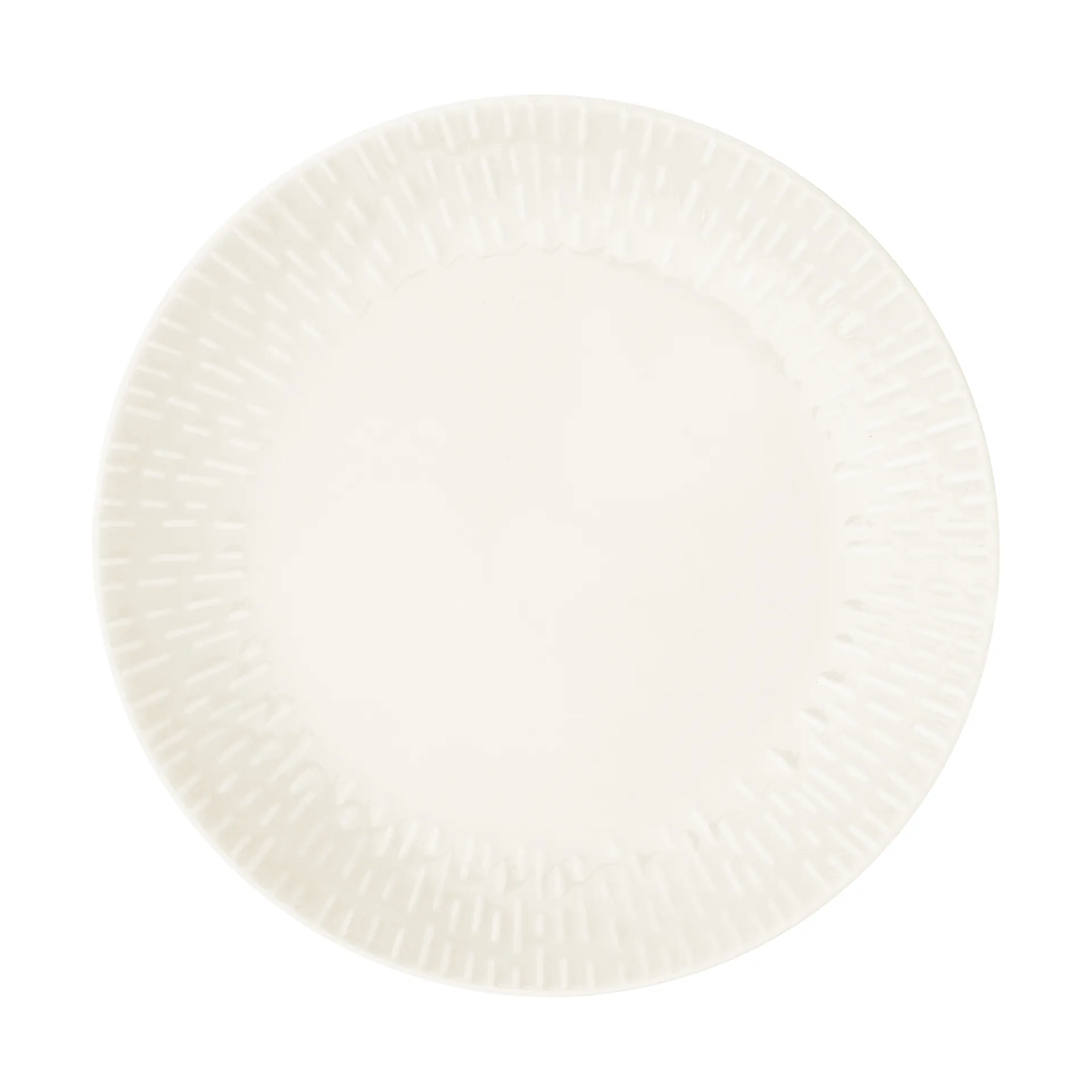 Aida - Confetti - Frokosttallerken m/relief porcelæn 24 cm. Vanilla
