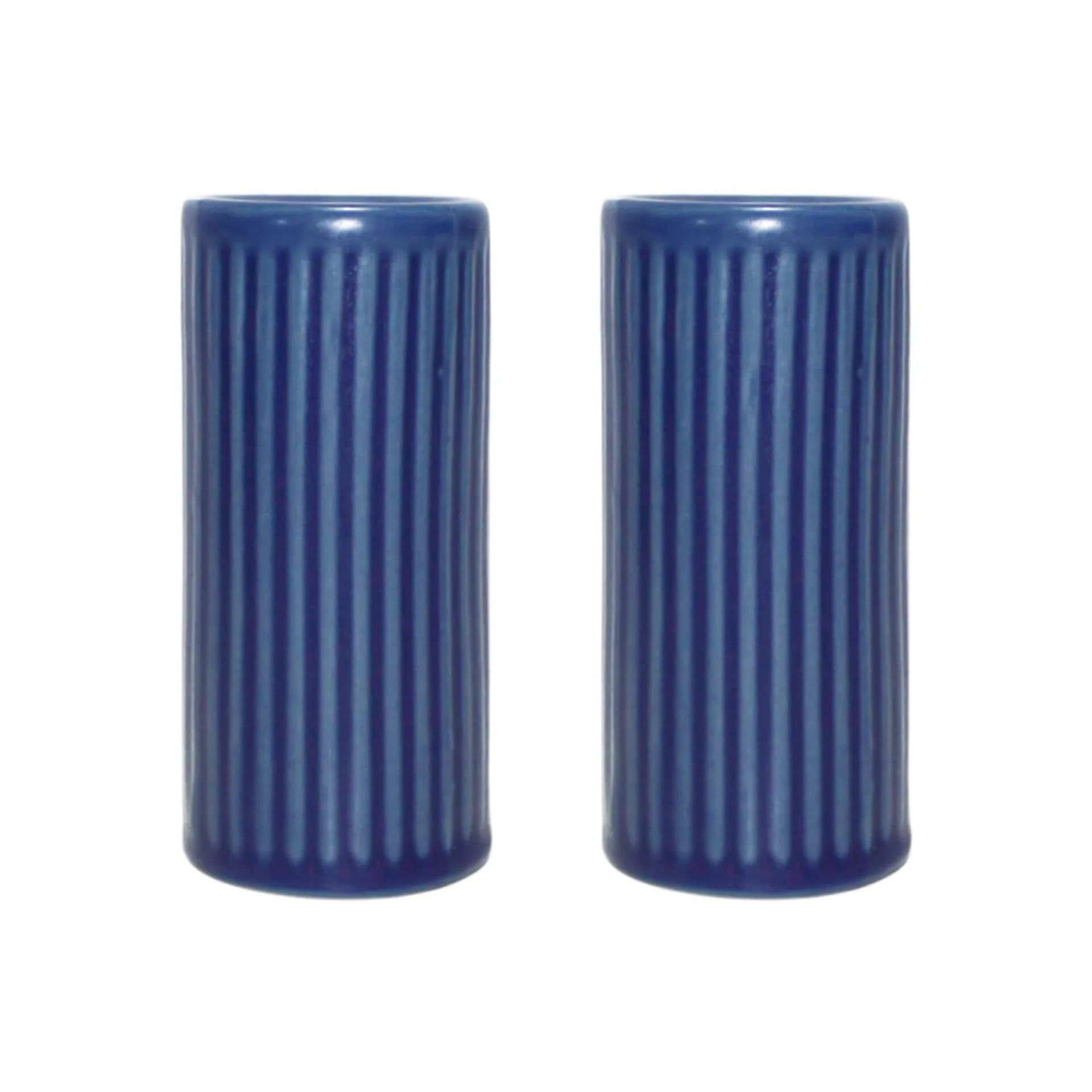 Aida Groovy salt- og peberbøsse Blue stoneware