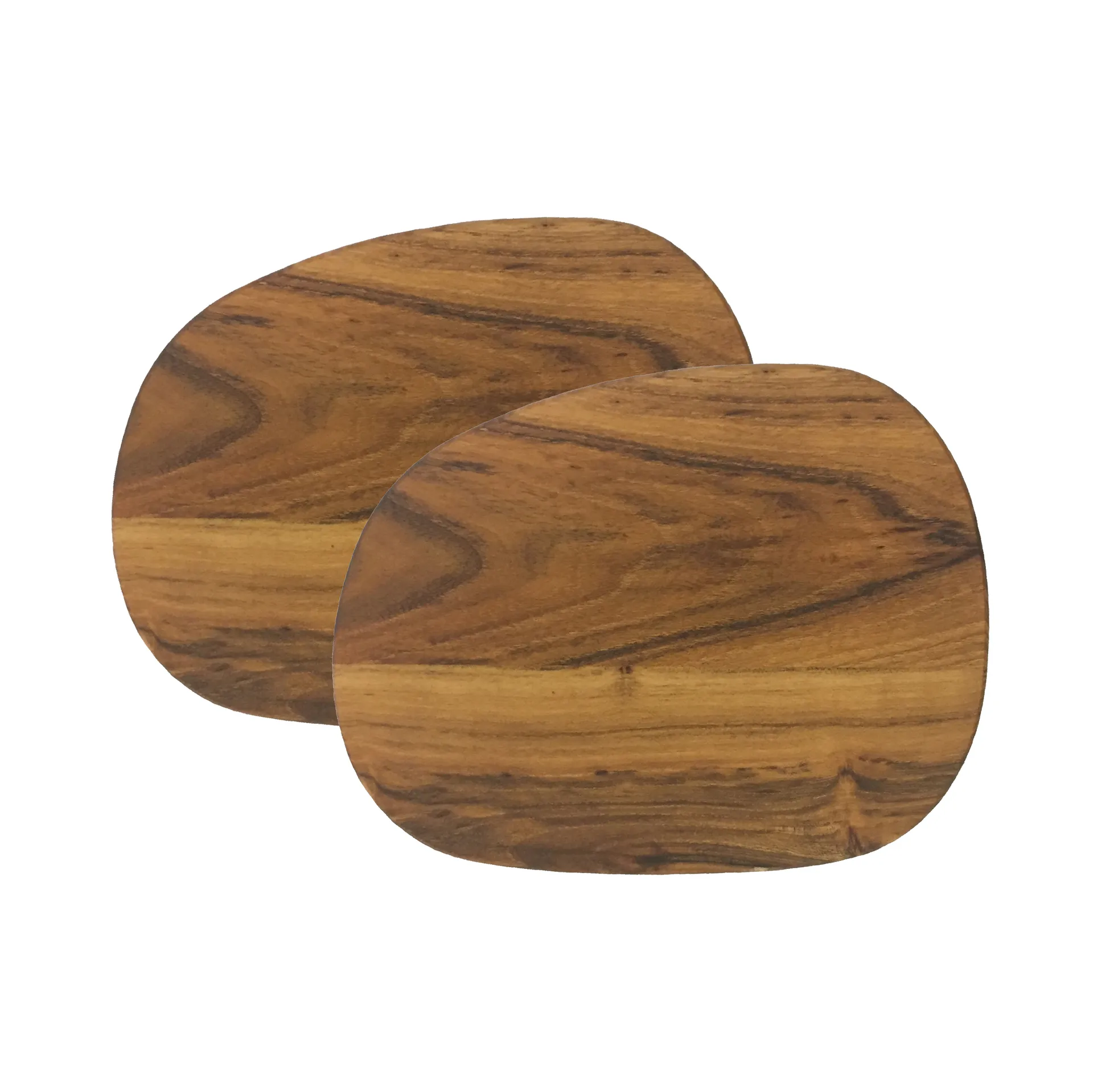 Aida Plat à beurre Raw cm Lot de 2 teak Marron
