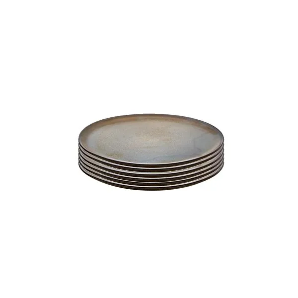Aida Raw desserttallrik &Oslash;20 cm 6-pack Brown