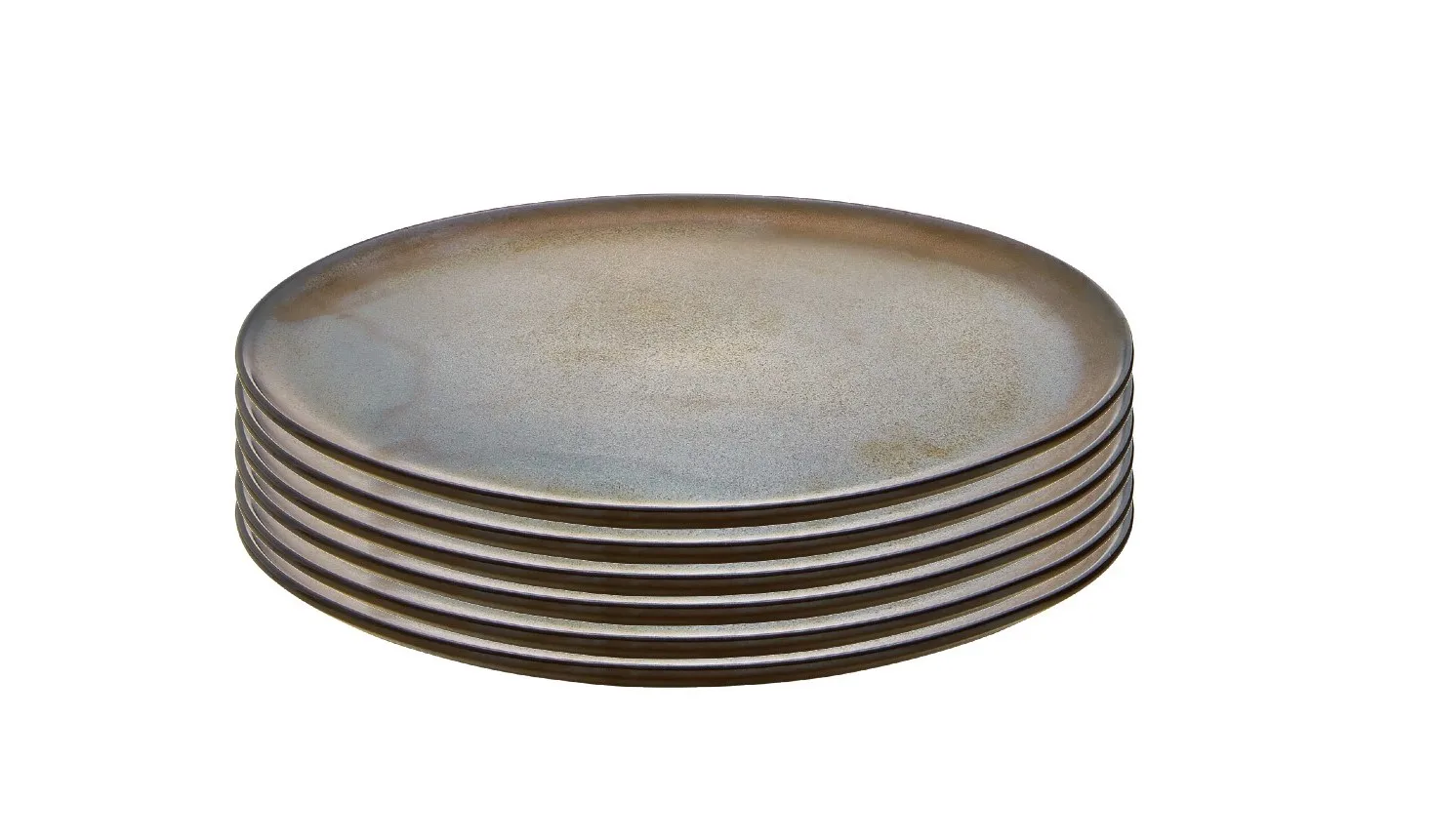 Aida Raw frokosttallerken &Oslash;23 cm 6-pakning Brown