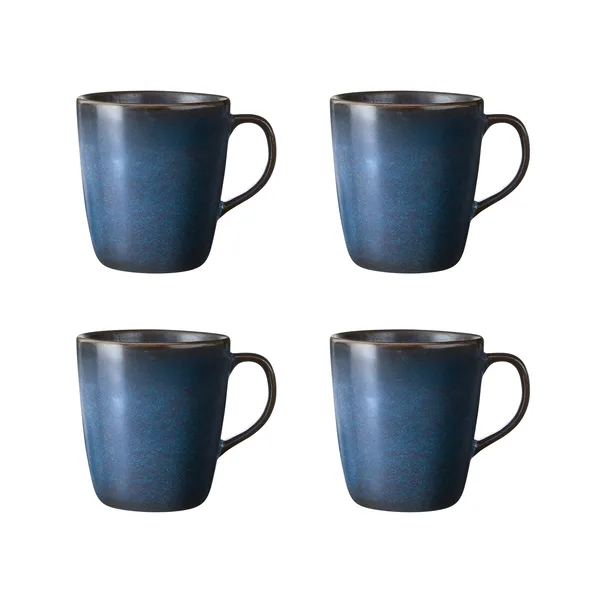 Raw mugg med handtag 35 cl 4-pack