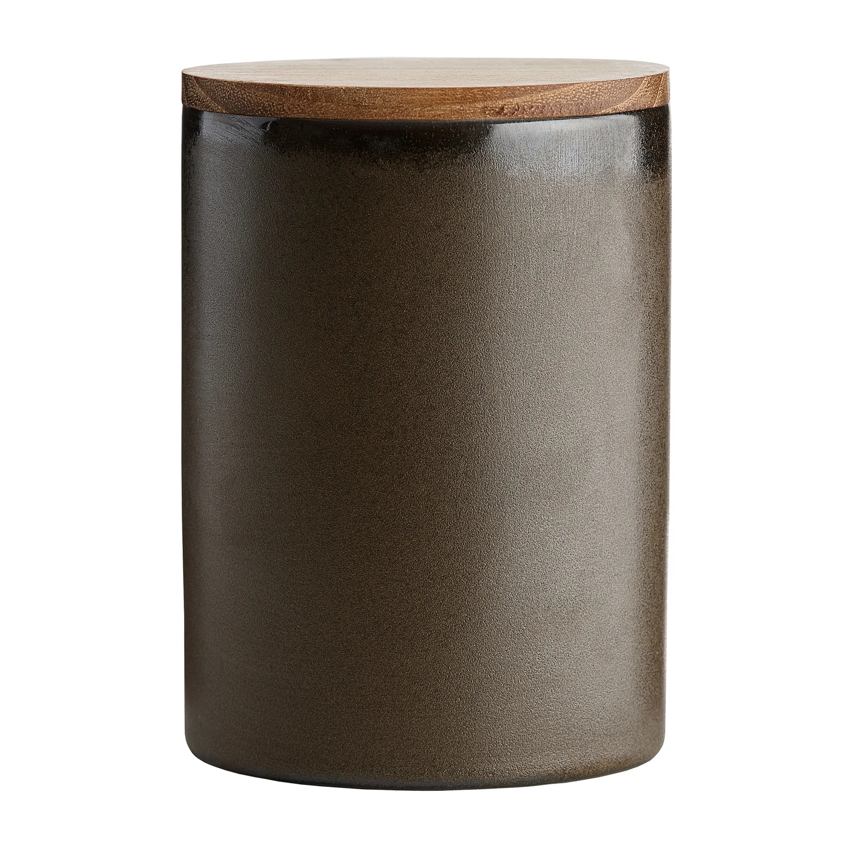 Aida - RAW Metallic Brown - redskabskrukke med teak palet og grydeske 1 sæt