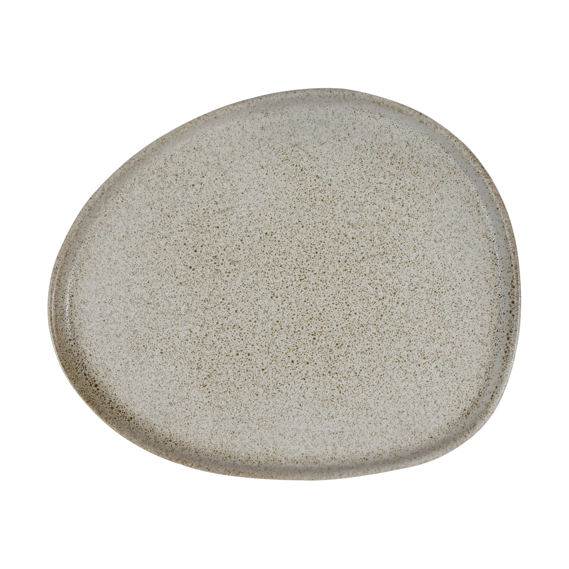 Aida Raw Organic frokosttallerken 24x21 cm Sandy beige