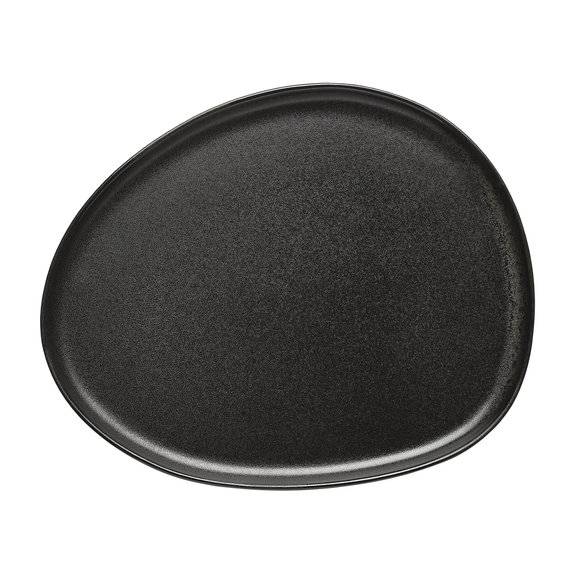 Aida Raw Organic frokosttallerken 24x21 cm Titanium Black