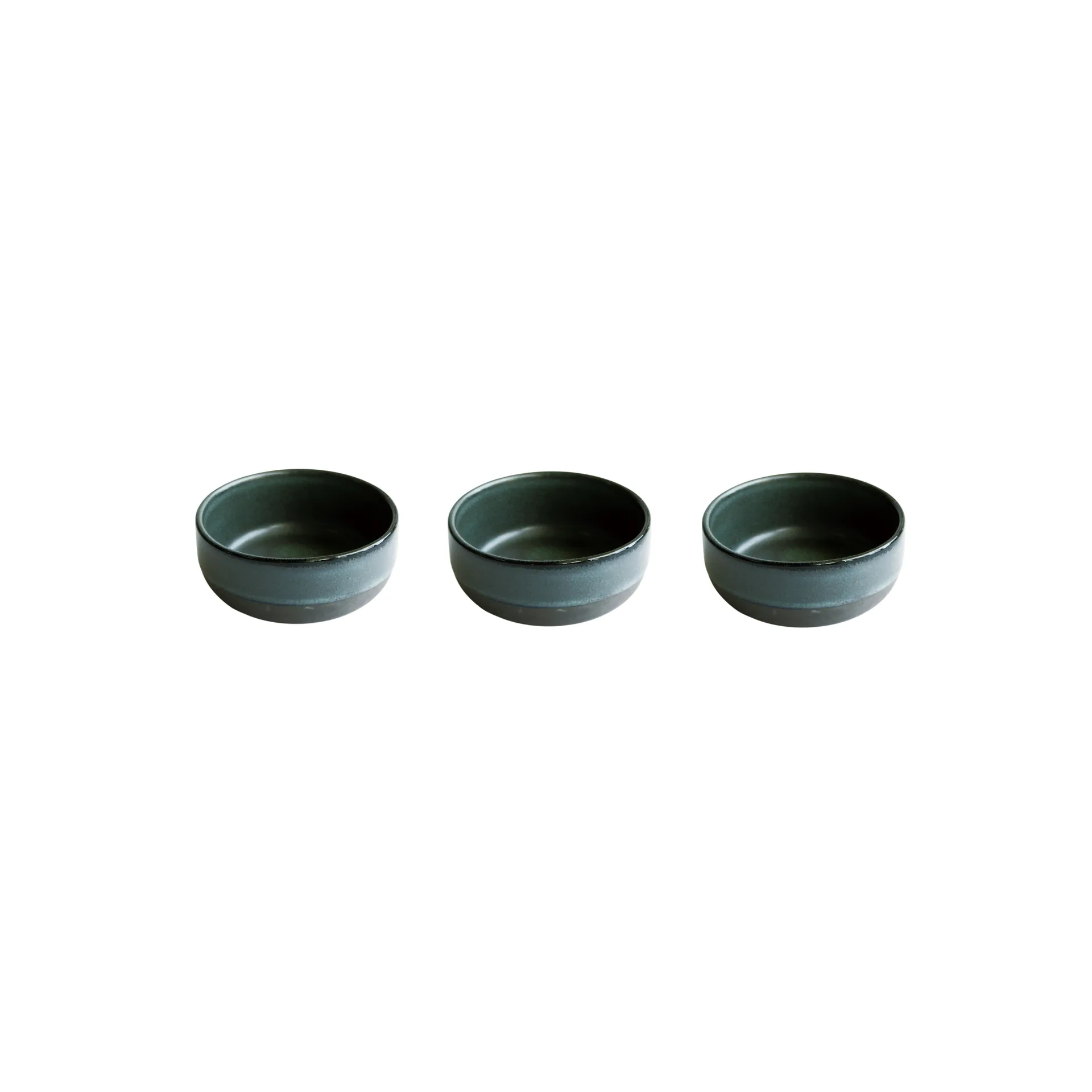Aida Raw sk&aring;l mini &Oslash;7,5 cm 3-pack Northern green