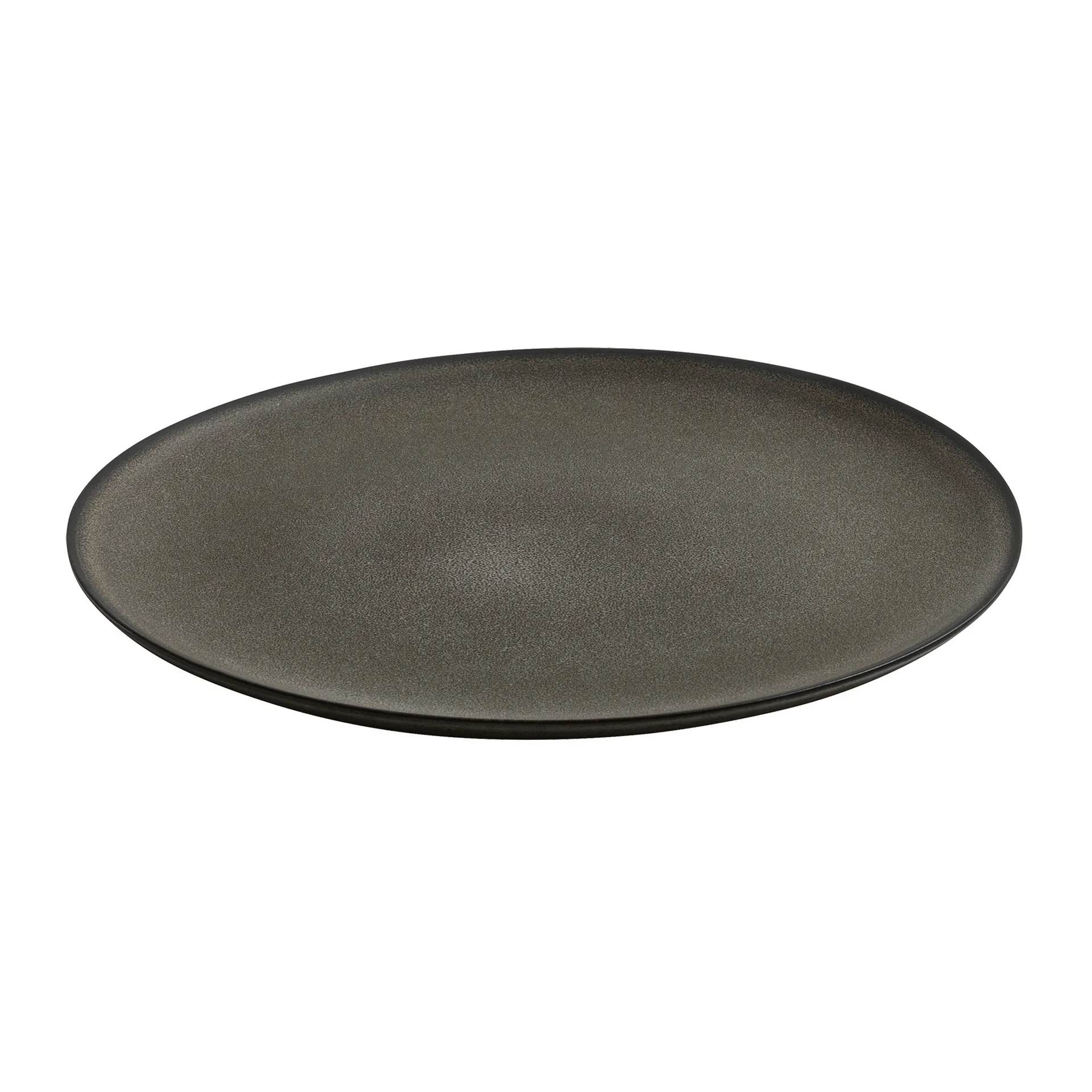 Aida Raw tallerken &Oslash;23 cm Forest brown