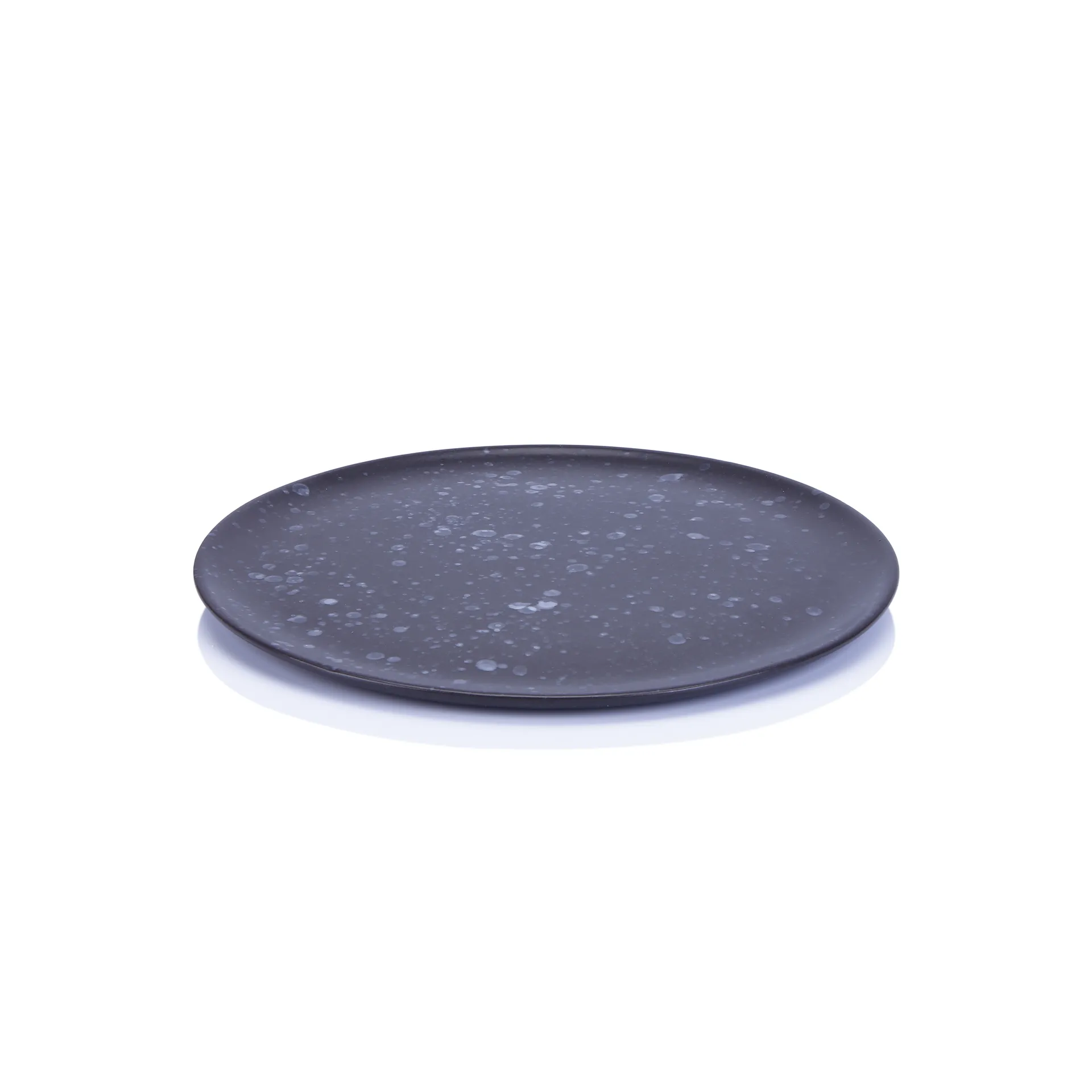 Aida Raw tallerken 23 cm Sort med prikker