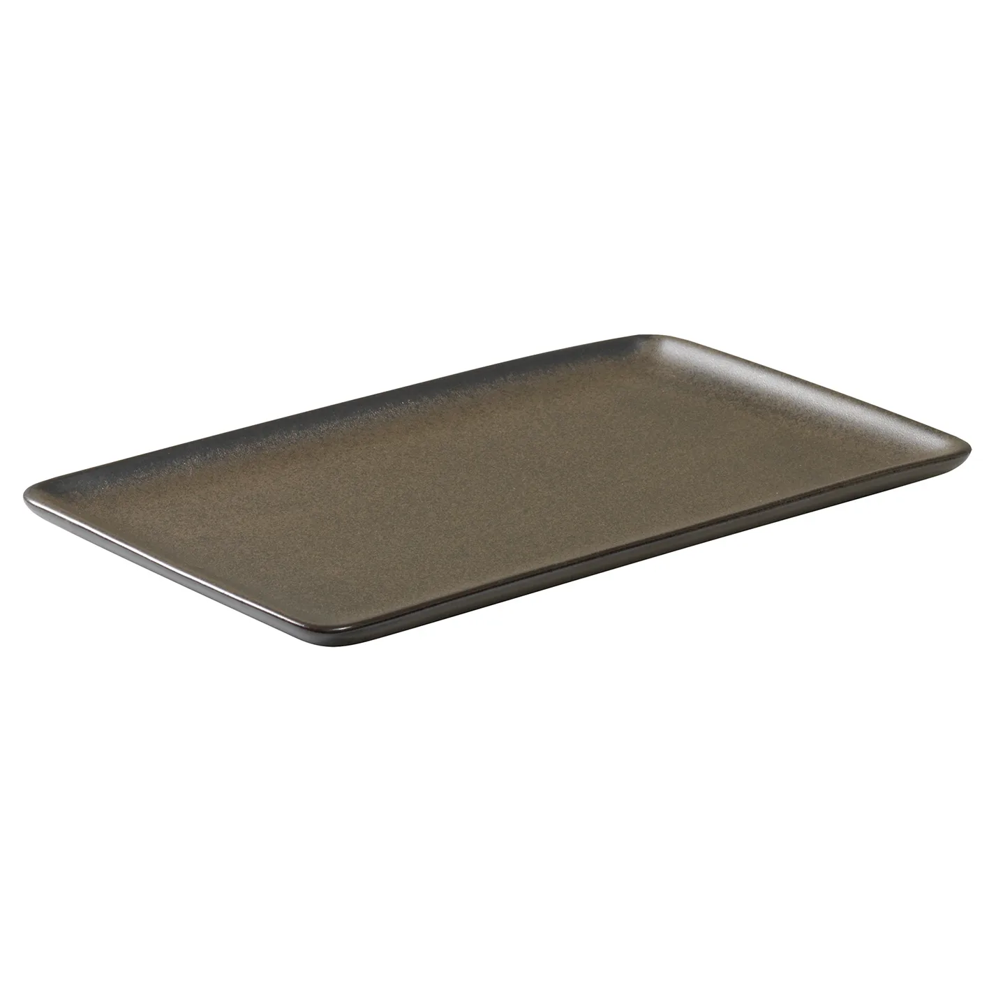 Aida - RAW Metallic Brown - rektangulær tallerken 1 stk