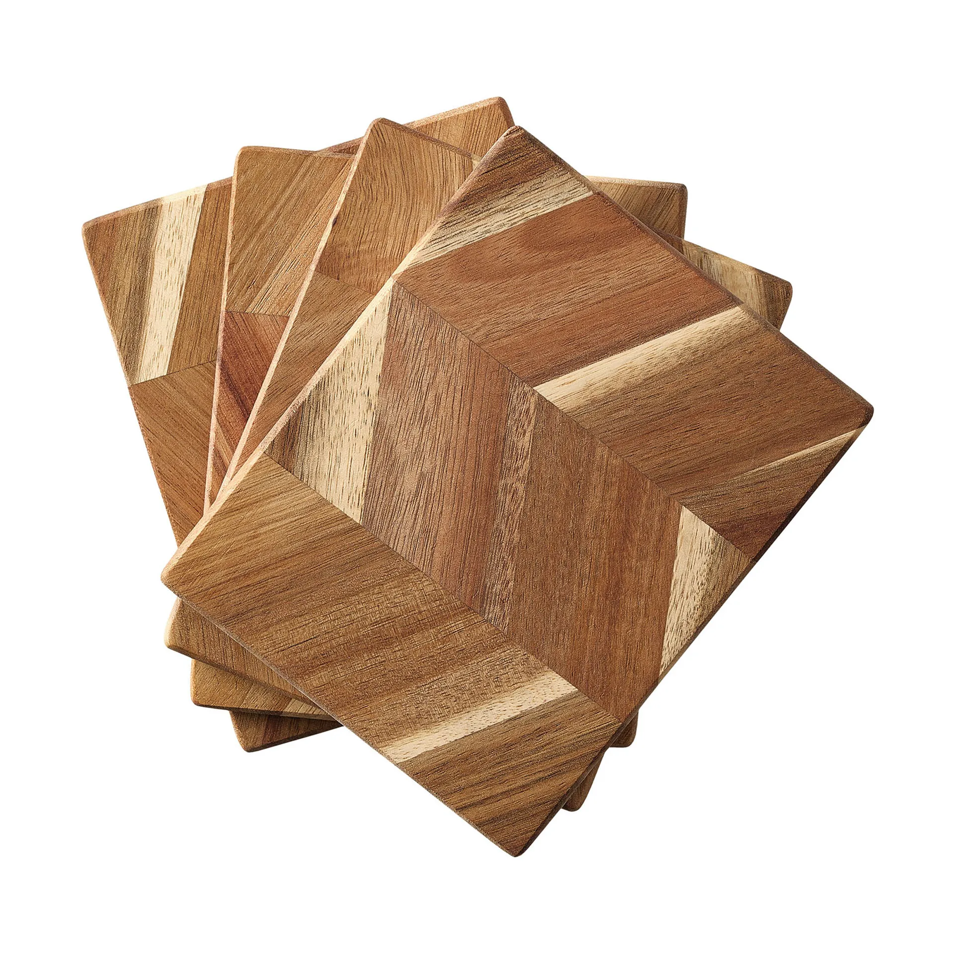 Aida Sk&auml;rbr&auml;da fiskbensm&ouml;nster 12x15 cm 4-pack Akaciatr&auml;