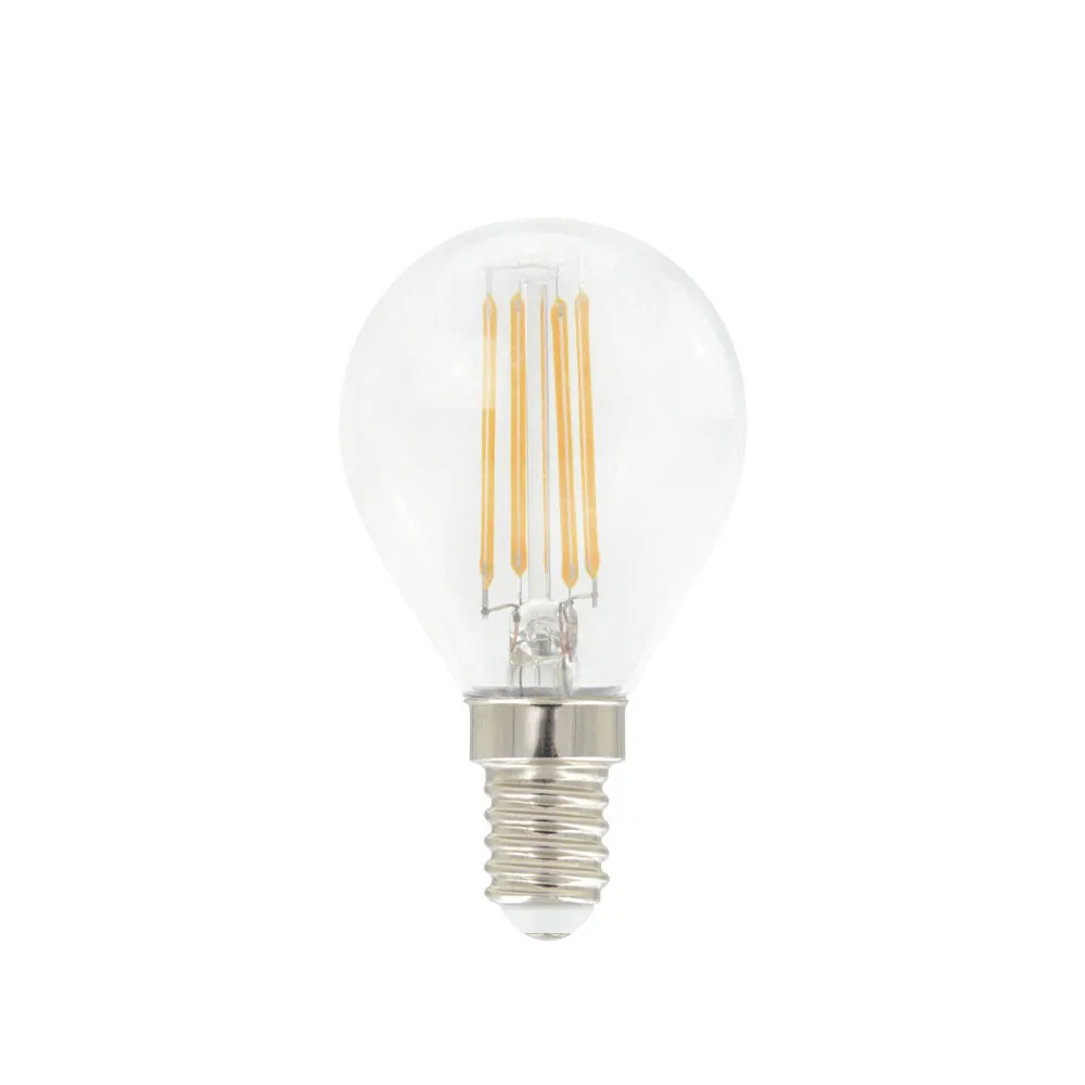 Airam Airam Filament LED ampoule à gradation à 3 niveaux de luminosité en forme de globe clair, avec mémoire, p45 e14, 5w