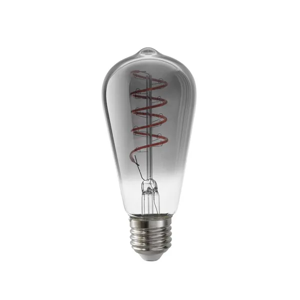 Airam Filament LED-Edison ljuskälla, smoke, dimbar, spiral e27, 5w