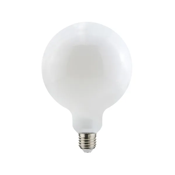 Airam Filament LED- glob 125mm ljuskälla, opal, dimbar e27, 9w