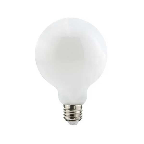 Airam Filament LED-glob 95mm ljuskälla, opal, dimbar e27, 9w