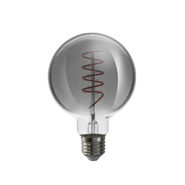 Airam Filament LED-glob ljuskälla, smoke, dimbar, 95mm e27, 5w