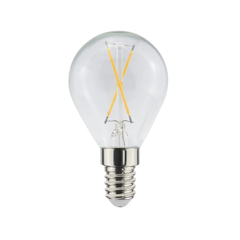 Airam Airam Filament LED-globepære lyskilde klar, ikke dæmpbar, 2-filament e14, 1w
