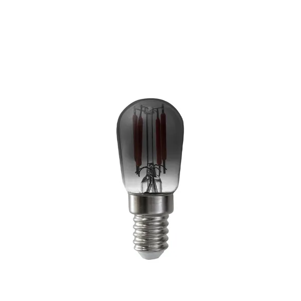 Airam Filament LED-päronlampa ljuskälla, smoke, dimbar, t26 e14, 3w