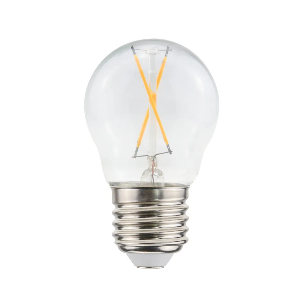 Airam Ampoule Airam Filament LED en forme de boule, source de lumière. clair, non-dimmable, 2-filament e27, 1w