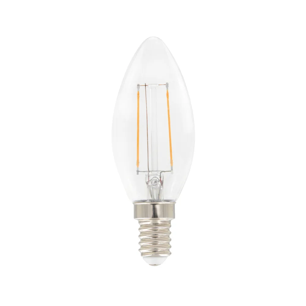 Airam Bougie à filament LED Airam - ampoule C35 Clair, dimmable e14, 3w